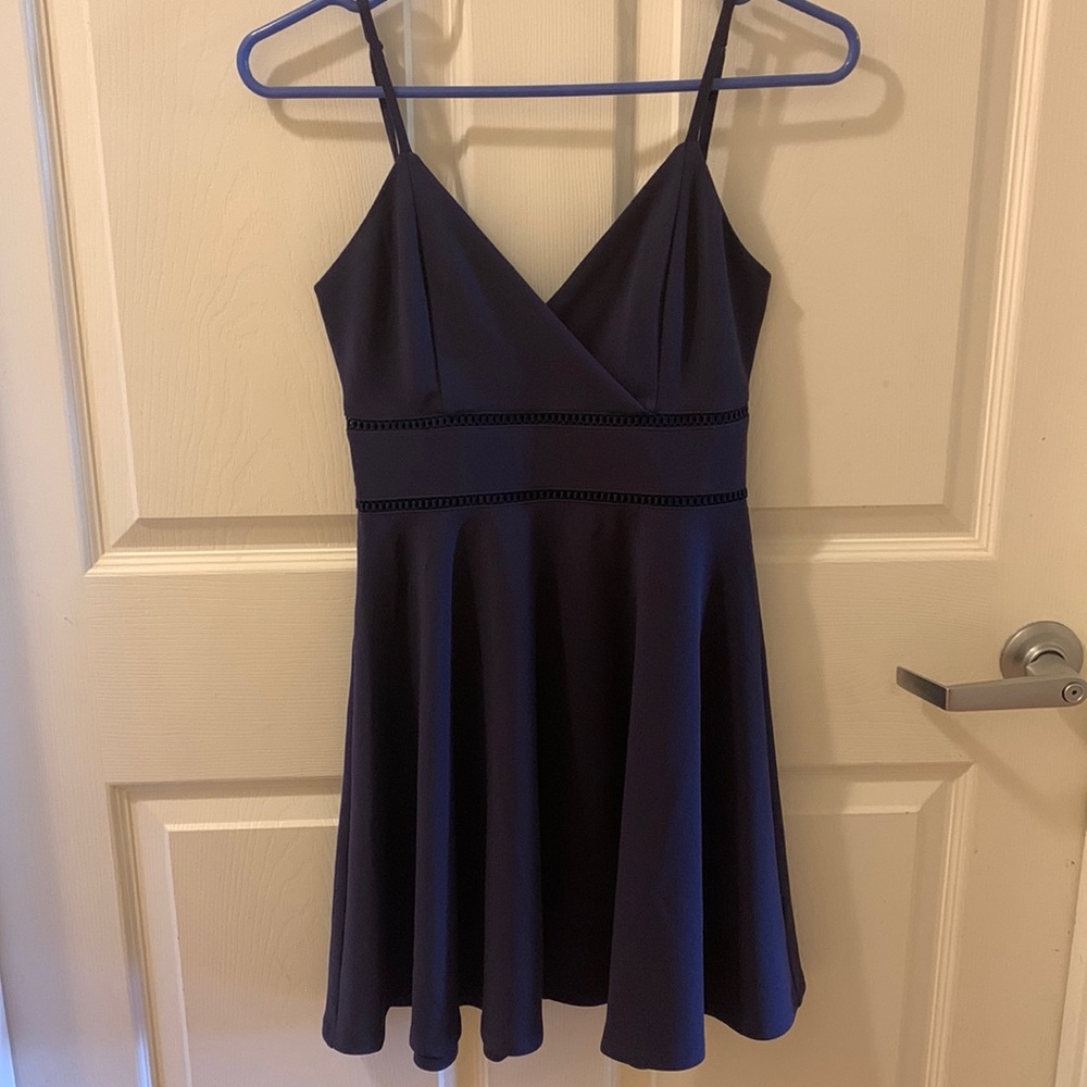 XS navy blue boutique dress
